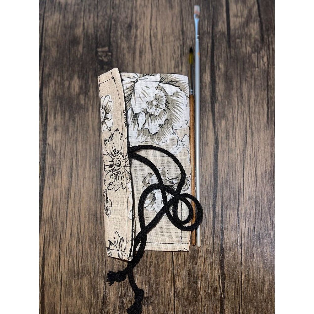 (2) 72 Slots Pencil Wrap Pencil Rolls, Artist Colored Pencils Roll Up Bag Flower